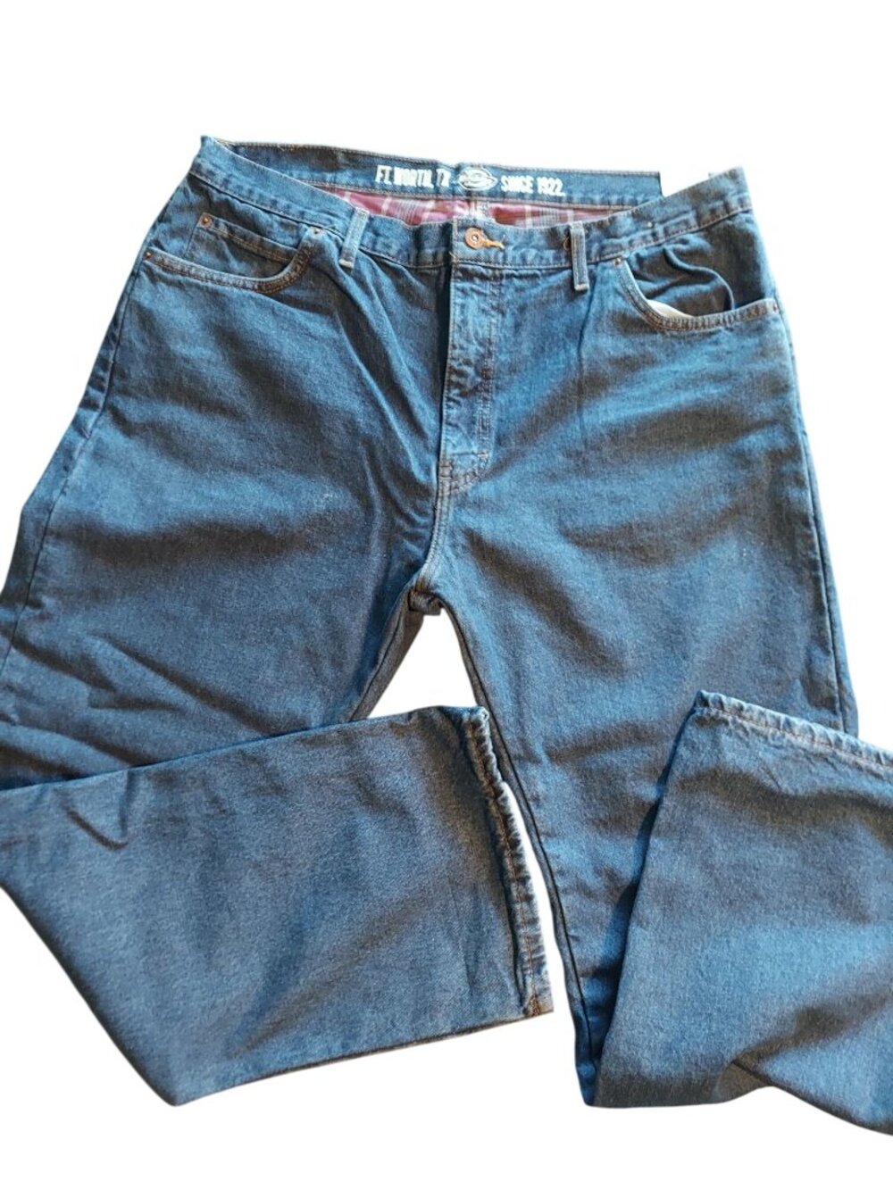 Dickies Mens Blue Denim Relaxed Fit Jeans 38x30 1479